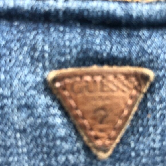 Guess Womens Cut Off Jean Shorts Size 26 Blue Denim Distressed Casual Frayed Hem - Picture 13 of 15